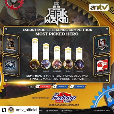 Malam Ini, Dukung dan Saksikan Graviz Esport di Semifinal Esport Mobile Legends Competition ANTV